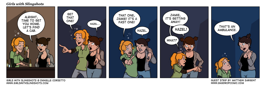 Girls with Slingshots