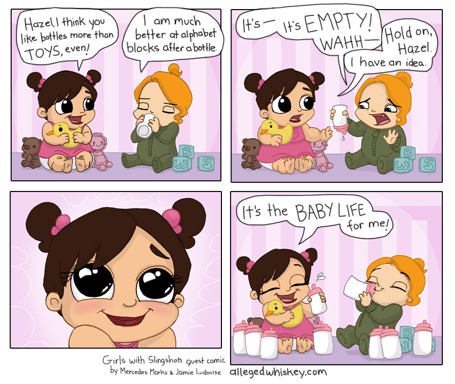 Girls with Slingshots