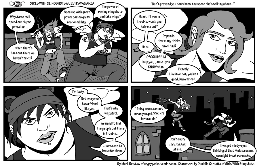 Girls with Slingshots