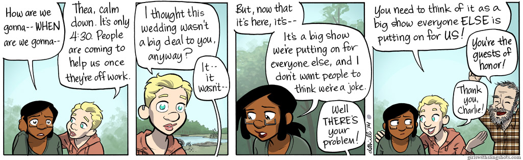 Girls with Slingshots