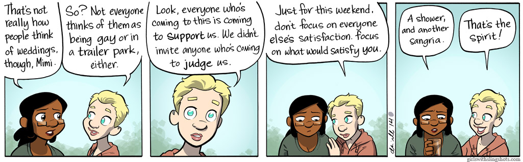 Girls with Slingshots