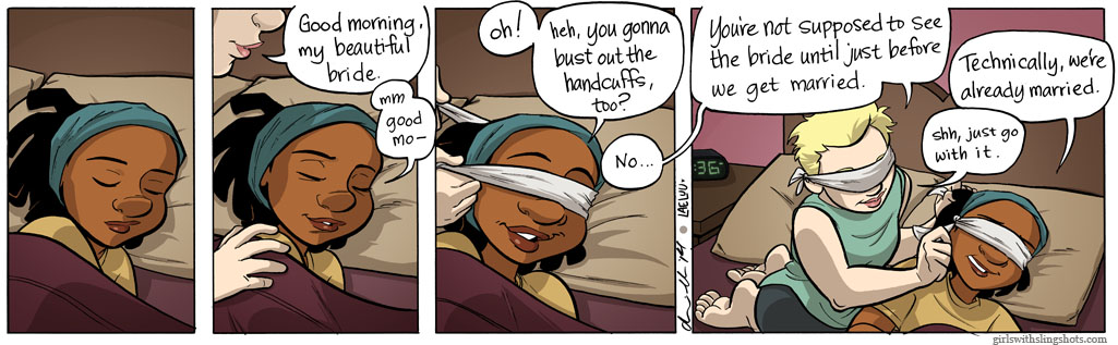 Girls with Slingshots