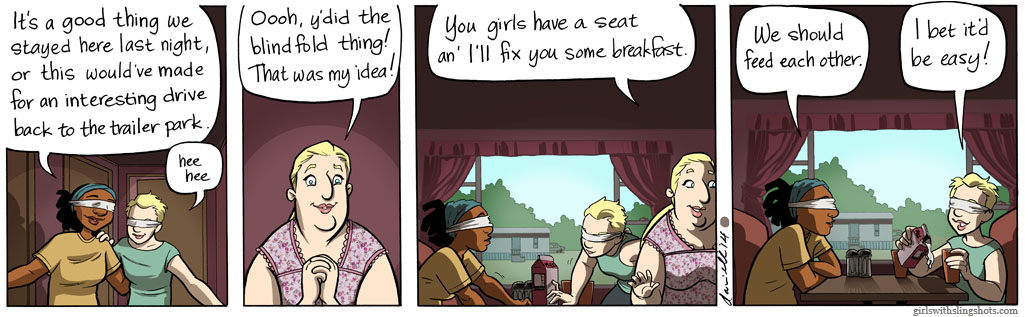 Girls with Slingshots