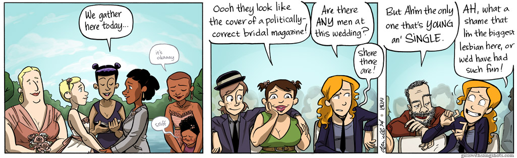 Girls with Slingshots