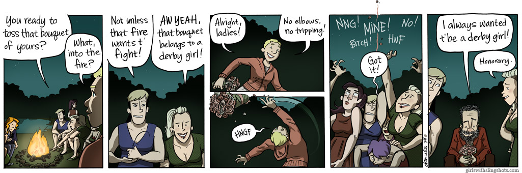 Girls with Slingshots