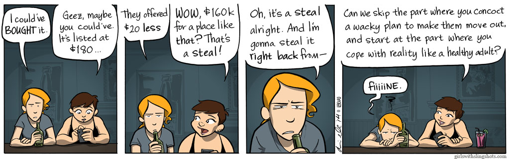 Girls with Slingshots