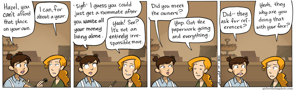 Girls with Slingshots