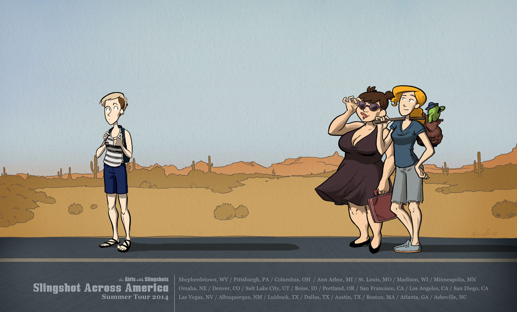 Girls with Slingshots