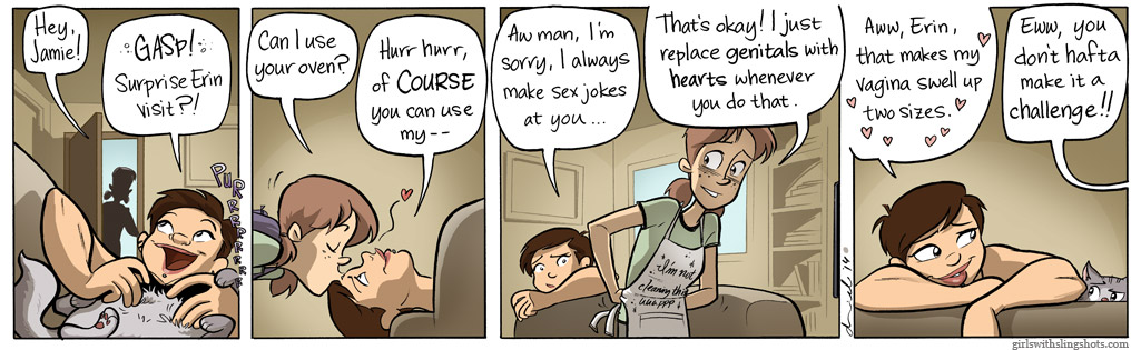 Girls with Slingshots