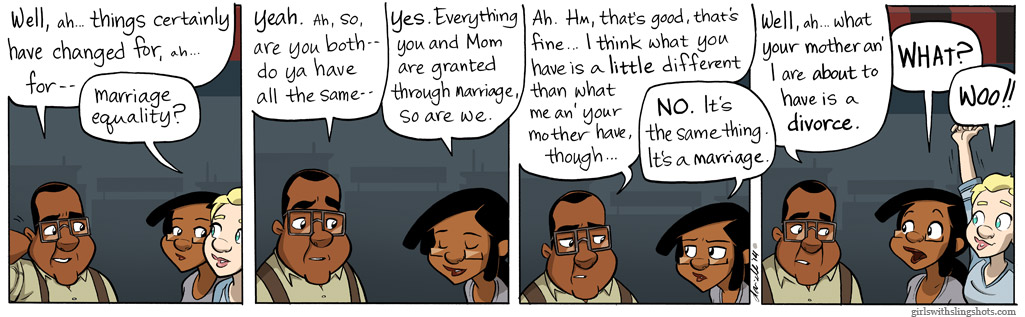 Girls with Slingshots