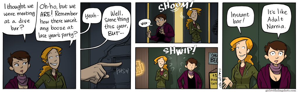 Girls with Slingshots