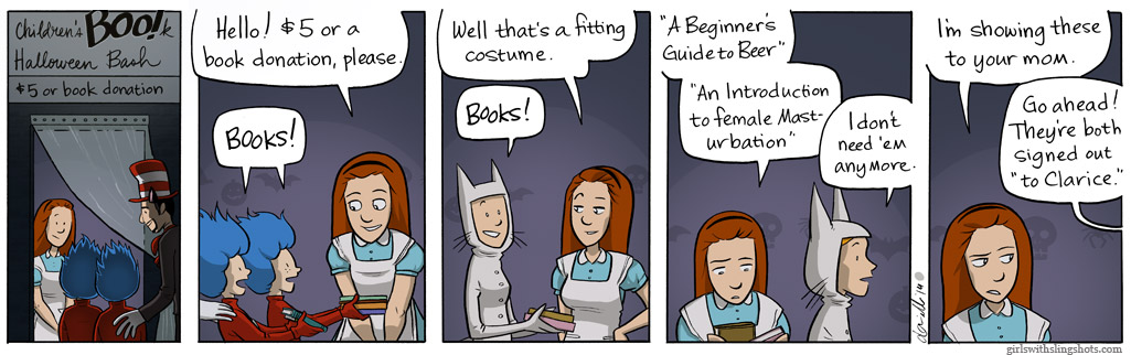 Girls with Slingshots