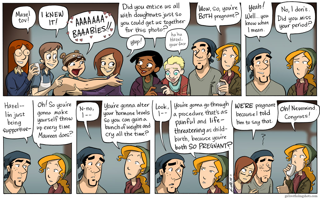 Girls with Slingshots