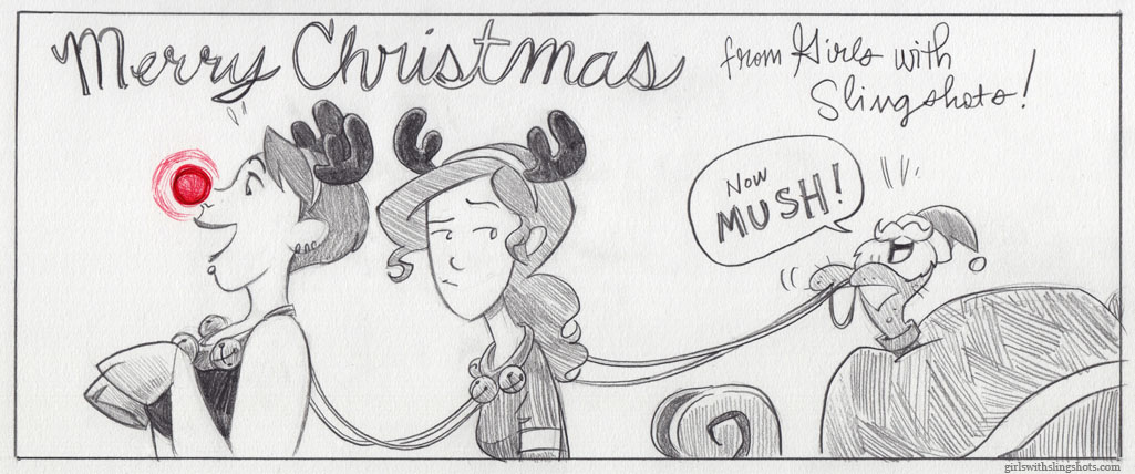 Girls with Slingshots