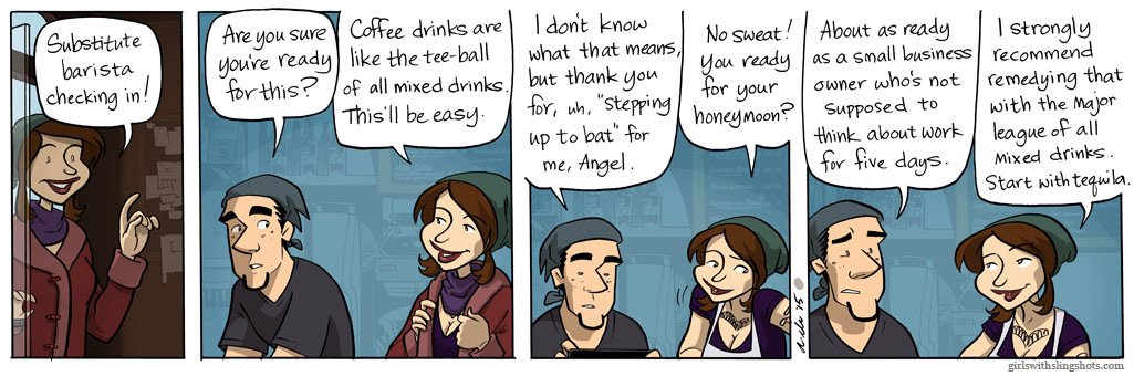 Girls with Slingshots