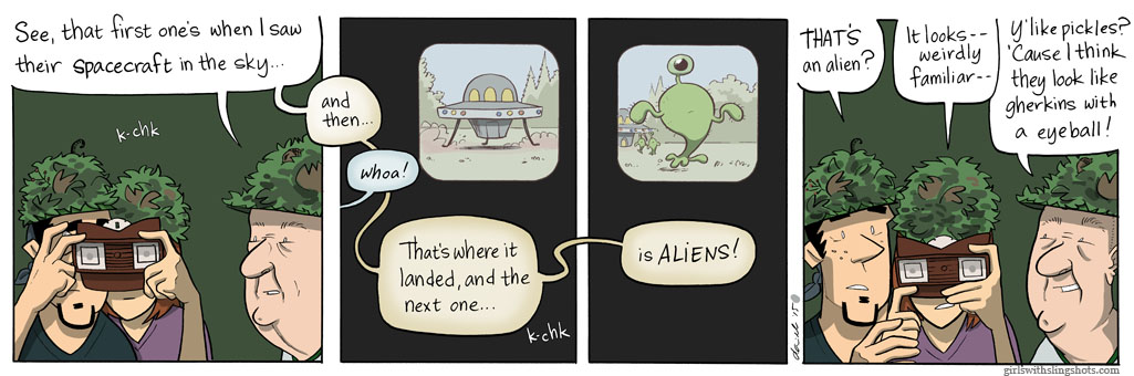 Girls with Slingshots