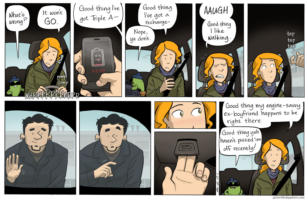 Girls with Slingshots