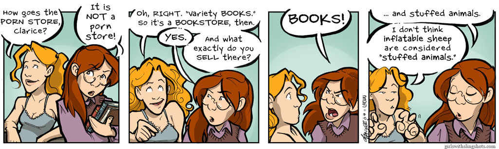 Girls with Slingshots