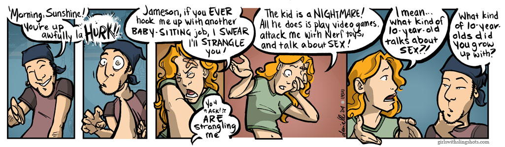 Girls with Slingshots