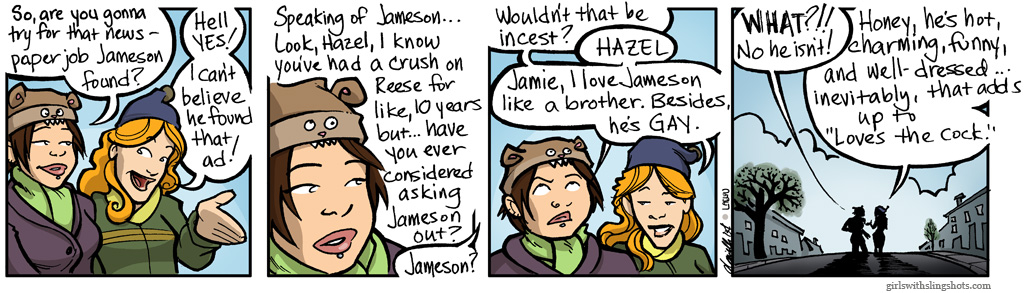 Girls with Slingshots