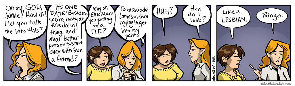 Girls with Slingshots