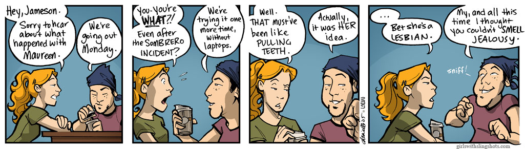 Girls with Slingshots