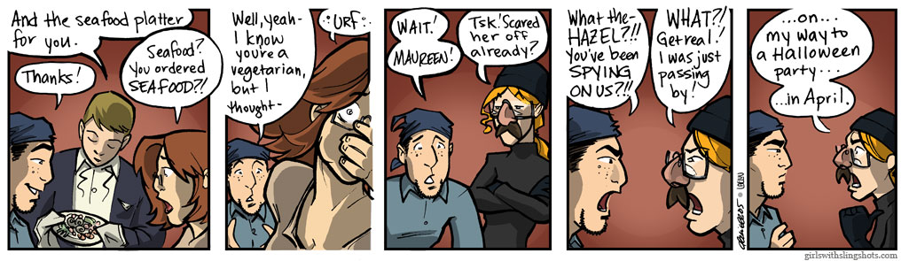 Girls with Slingshots