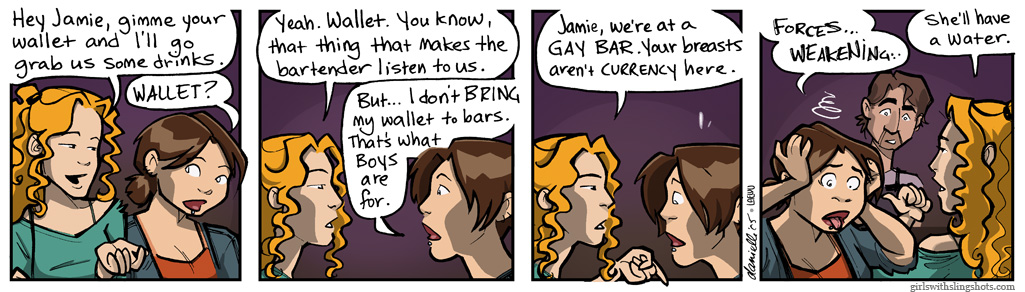 Girls with Slingshots