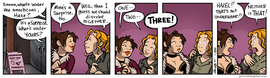 Girls with Slingshots