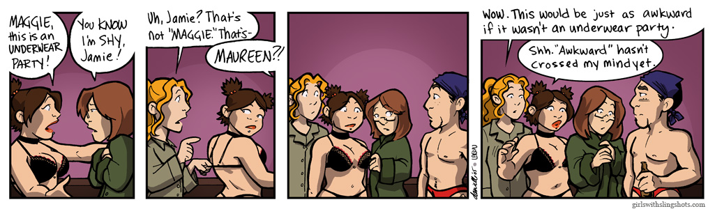 Girls with Slingshots