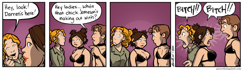 Girls with Slingshots