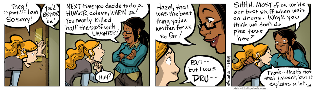 Girls with Slingshots