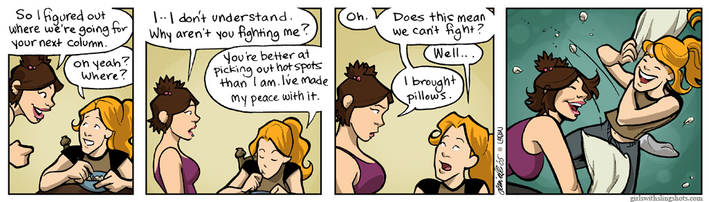 Girls with Slingshots