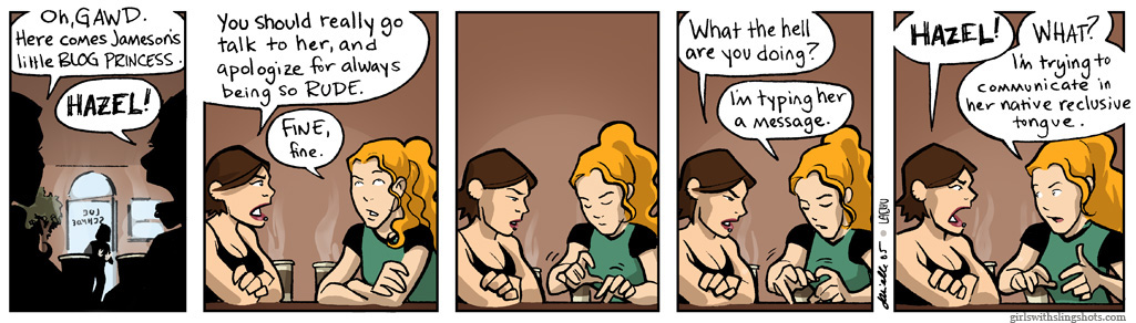 Girls with Slingshots