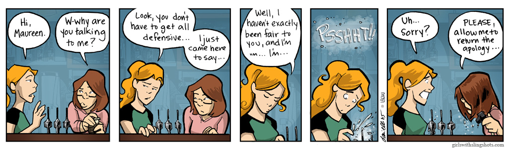 Girls with Slingshots