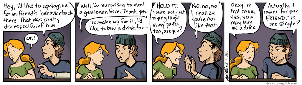 Girls with Slingshots