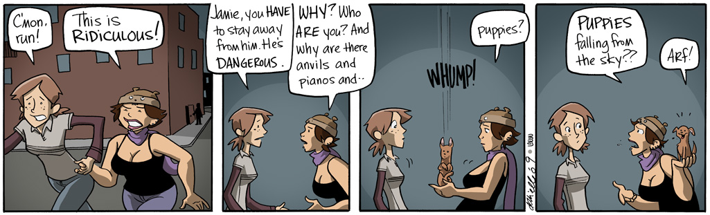 Girls with Slingshots