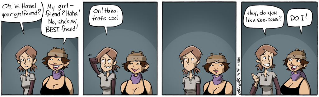 Girls with Slingshots