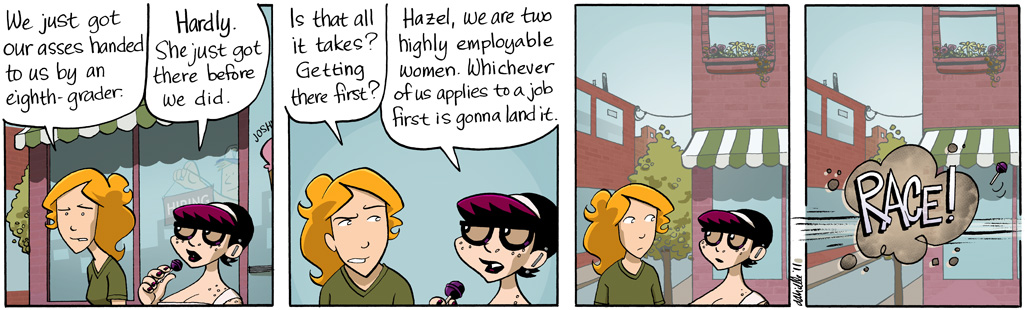 Girls with Slingshots