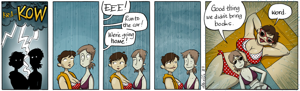 Girls with Slingshots