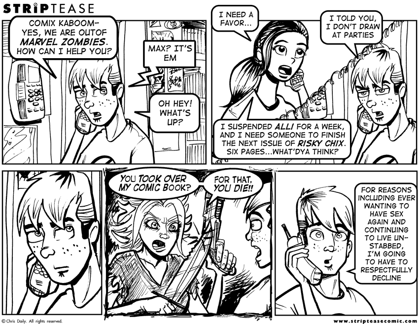 Strip Tease Comic